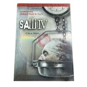 Saw IV Unrated Director's Cut Full Screen Edition DVD Horror‎ Movie